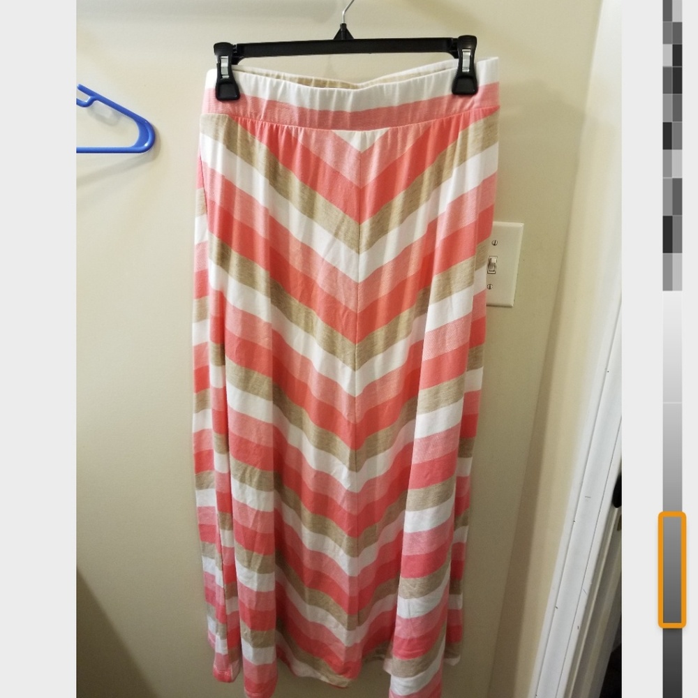 Pink maxi skirt